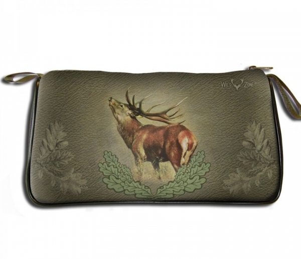 Jagd - Kulturbeutel Wildmotiv Hirsch , Jäger Kosmetiktasche mit Hirsch Motiv